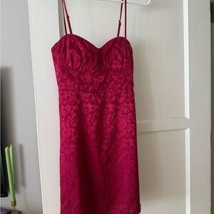 Princess Polly Vibrant Red Floral Dress